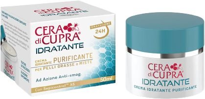 Cera di Cupra Čistiaci hydratačný a antioxidačný krém pre mastnú a zmiešanú pleť 50 ml