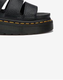 Černé dámské kožené sandály na platformě Dr. Martens Clarissa II 9