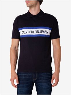 Čierna pánske polokošeľa Calvin Klein Jeans