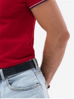 Červené pánske polo tričko Ombre Clothing 9