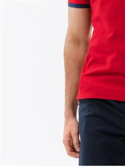 Červené pánske polo tričko Ombre Clothing 8