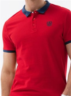 Červené pánske polo tričko Ombre Clothing 5