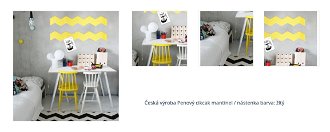 Česká výroba Penový cikcak mantinel / nástenka barva: žltý 1