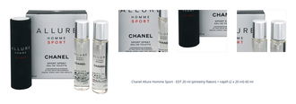 Chanel Allure Homme Sport - EDT 20 ml (plnitelný flakon) + náplň (2 x 20 ml) 60 ml 1