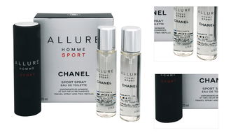 Chanel Allure Homme Sport - EDT 20 ml (plnitelný flakon) + náplň (2 x 20 ml) 60 ml 3