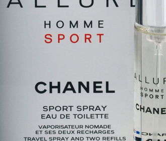 Chanel Allure Homme Sport - EDT 20 ml (plnitelný flakon) + náplň (2 x 20 ml) 60 ml 5