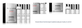 Chanel Allure Homme Sport toaletná voda pre mužov 3 x 20 ml 1