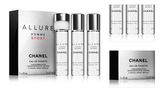 Chanel Allure Homme Sport toaletná voda pre mužov 3 x 20 ml 3