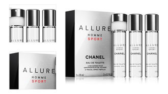 Chanel Allure Homme Sport toaletná voda pre mužov 3 x 20 ml 4