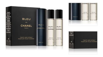 Chanel Bleu de Chanel parfém + náhradná náplň pre mužov 3x20 ml 3