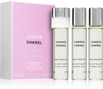 Chanel Chance Eau Fraiche - EDT náplň (3 x 20 ml) 60 ml