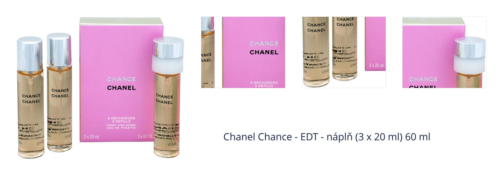 Chanel Chance - EDT - náplň (3 x 20 ml) 60 ml 1