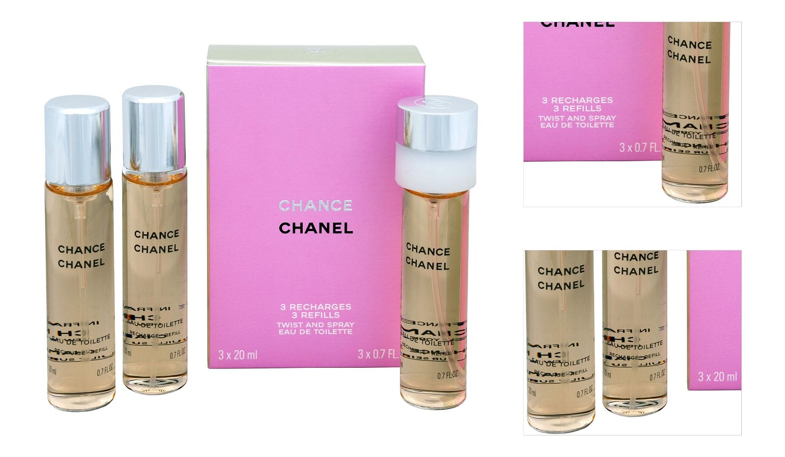 Chanel Chance - EDT - náplň (3 x 20 ml) 60 ml 8