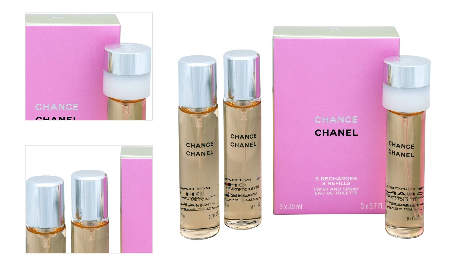 Chanel Chance - EDT - náplň (3 x 20 ml) 60 ml 9