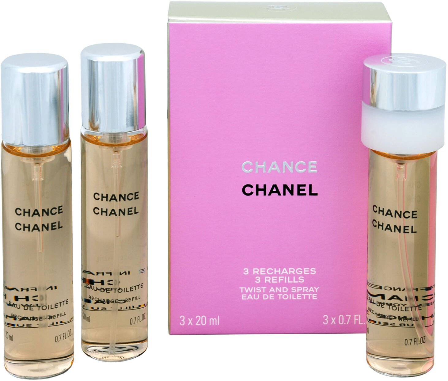 Chanel Chance - EDT - náplň (3 x 20 ml) 60 ml 2