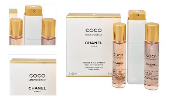 Chanel Coco Mademoiselle - EDT 20 ml (plnitelný flakon) + EDT náplň 2 x 20 ml 60 ml 4