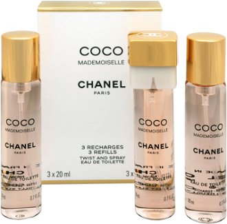 Chanel Coco Mademoiselle - EDT náplň (3 x 20 ml) 60 ml