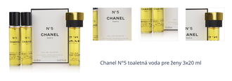 Chanel N°5 toaletná voda pre ženy 3x20 ml 1