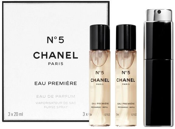 Chanel No. 5 Eau Premiere - parfémová voda s rozprašovačem (3 x 20 ml) 60 ml 2