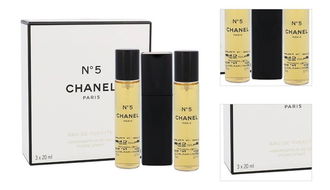 Chanel No. 5 - EDT 20 ml (plnitelný flakon) + náplň 2 x 20 ml 3