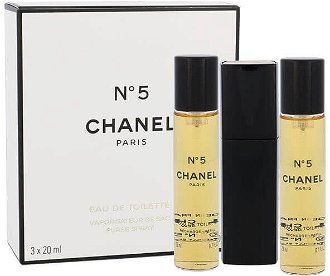 Chanel No. 5 - EDT 20 ml (plnitelný flakon) + náplň 2 x 20 ml