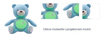 Chicco medvedík s projektorom modrá,CHICCO Medvedík uspávačik s projektorom a hudbou Baby Bear First Dreams - modrá 0m+ 1