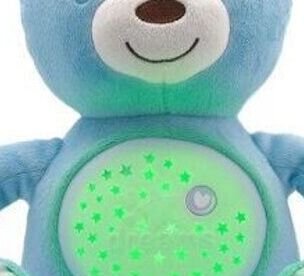 Chicco medvedík s projektorom modrá,CHICCO Medvedík uspávačik s projektorom a hudbou Baby Bear First Dreams - modrá 0m+ 5