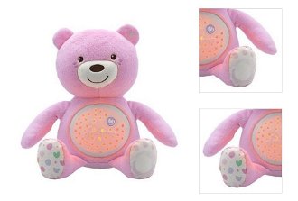 Chicco medvedík s projektorom ružová,CHICCO Medvedík uspávačik s projektorom a hudbou Baby Bear First Dreams - ružová 0m+ 3