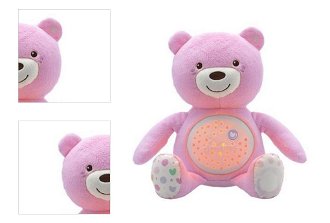 Chicco medvedík s projektorom ružová,CHICCO Medvedík uspávačik s projektorom a hudbou Baby Bear First Dreams - ružová 0m+ 4