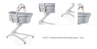 CHICCO - Postieľka/lehátko/stolička Baby Hug 4v1 - Grey,CHICCO Postieľka/lehátko/stolička Baby Hug 4v1 - Grey Re_Lux 1