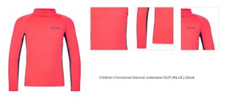 Children's functional thermal underwear KILPI WILLIE-J ůžové 1