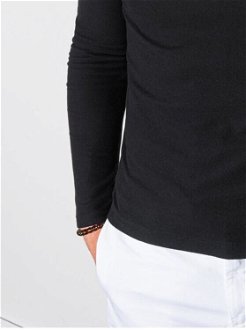 Chlapčenské tričko s dlhým rukávom a potlačou L132 – čierna - S 8