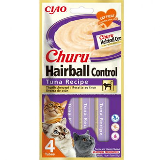 Churu cat lízacia poch. Hairball tuniak 4 x 14 g