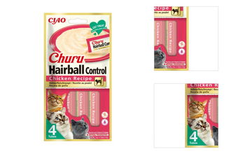 Churu cat lízacia poch.Hairball kura 4 x 14 g 3