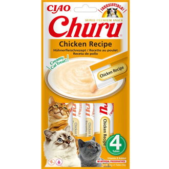 Churu cat lízacia pochúťka kura 4 x 14 g