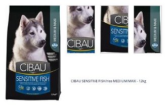 CIBAU SENSITIVE FISH/rice MEDIUM/MAXI - 12kg 1
