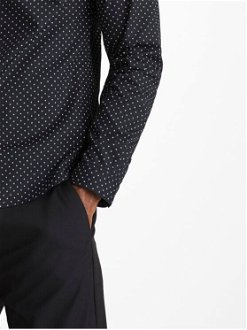 Čierna pánska bodkovaná košeľa Celio Caop 9