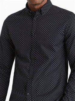 Čierna pánska bodkovaná košeľa Celio Caop 5