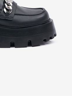 Čierne dámske kožené mokasíny Steve Madden Motoride Loafer 9