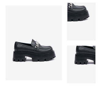 Čierne dámske kožené mokasíny Steve Madden Motoride Loafer 3