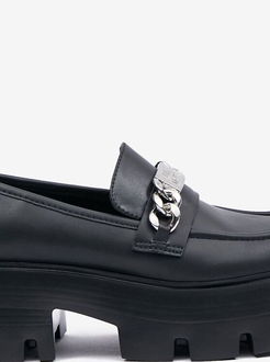 Čierne dámske kožené mokasíny Steve Madden Motoride Loafer 5