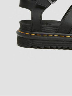 Čierne dámske kožené sandále Dr. Martens Blaire 8