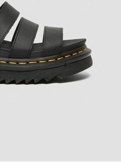 Čierne dámske kožené sandále Dr. Martens Blaire 9