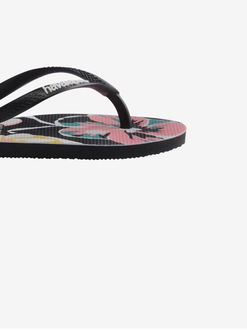 Čierne dámske kvetované žabky Havaianas 9