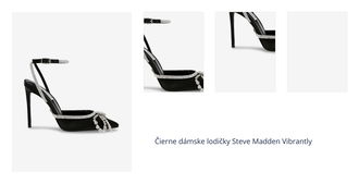 Čierne dámske lodičky Steve Madden Vibrantly 1