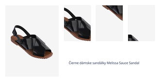 Čierne dámske sandálky Melissa Sauce Sandal 1