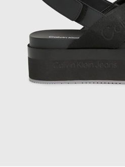 Čierne dámske sandálky na platforme Calvin Klein Jeans 8