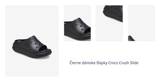 Čierne dámske šľapky Crocs Crush Slide 1