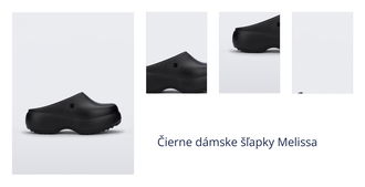 Čierne dámske šľapky Melissa Free Clog Platform 1