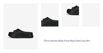 Čierne dámske šľapky Puma Mayze Stack Injex Wns 1